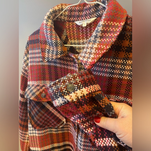 Northern Reflections Plaid Shacket - Picture 6 of 7